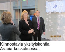 Kiinnostavia yksityiskohtia Arabia-keskuksessa.