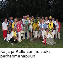 Kaija ja Kalle sai muistoksi perheomanapuun